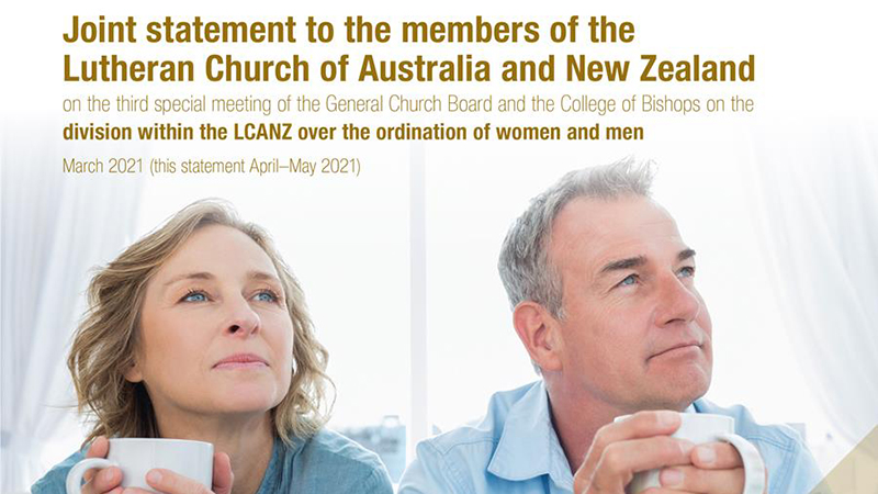 LCANZ leaders release statement on ordination actions thumbnail