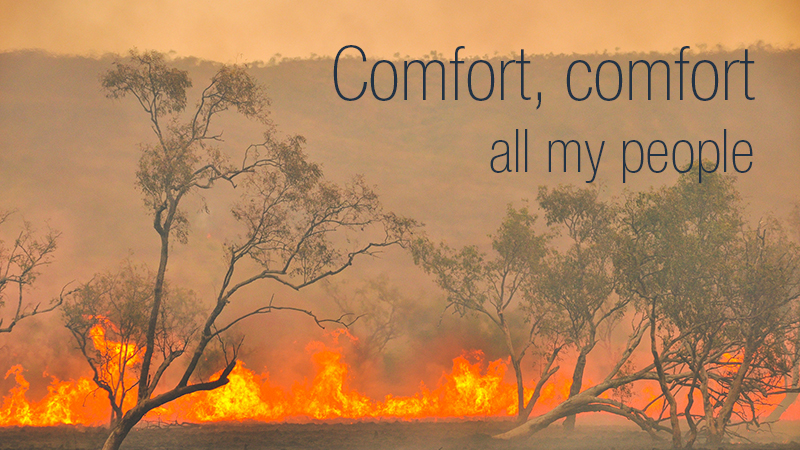 'Comfort, comfort': Robin Mann writes two fire verses thumbnail